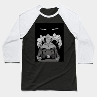 Blackthorne Halloween Greyscale Baseball T-Shirt